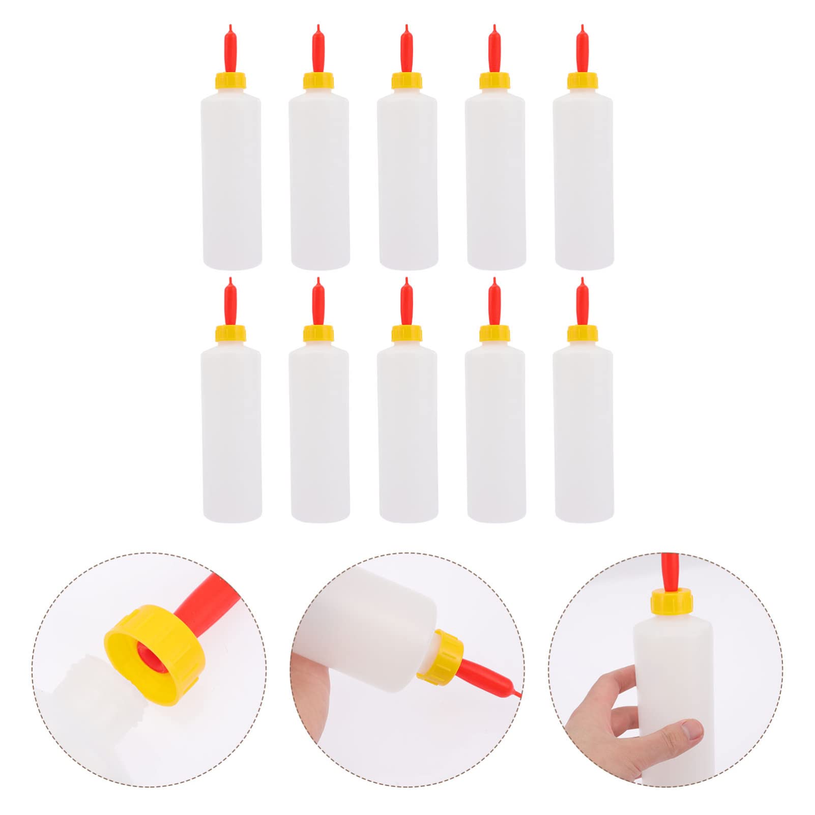 **ERINGOGO 10-Pack Goat Milk Bottles for Lambs & Kids - Durable Livestock Feeding Bottles with Nipples - Ideal for Sheep, Goats, and Young Animals - Perfect for Farm, Ranch, and Pet Care**