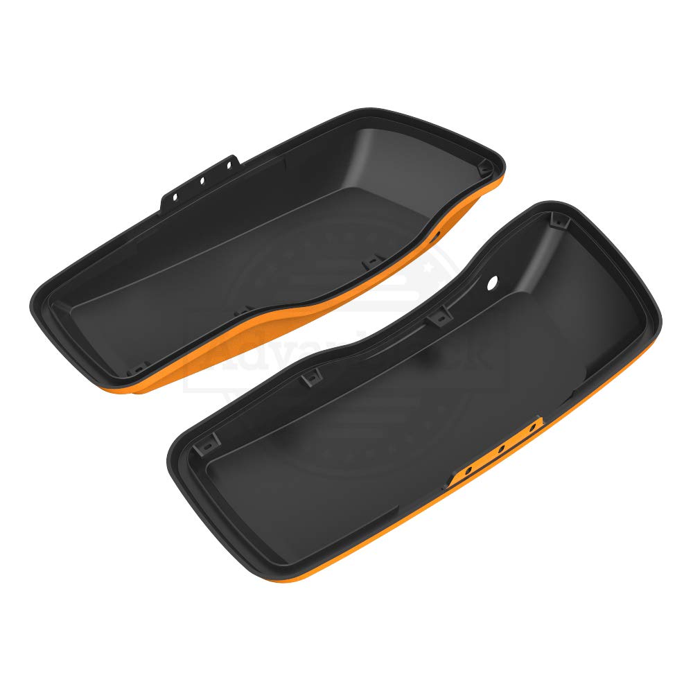 Moto Onfire Saddlebag Lids for Harley Touring Street Glide Road Glide Special 2014-2020 - Hard Candy Gold Flake Motorcycle Accessories | Perfect for Long Rides & Custom Bike Upgrades