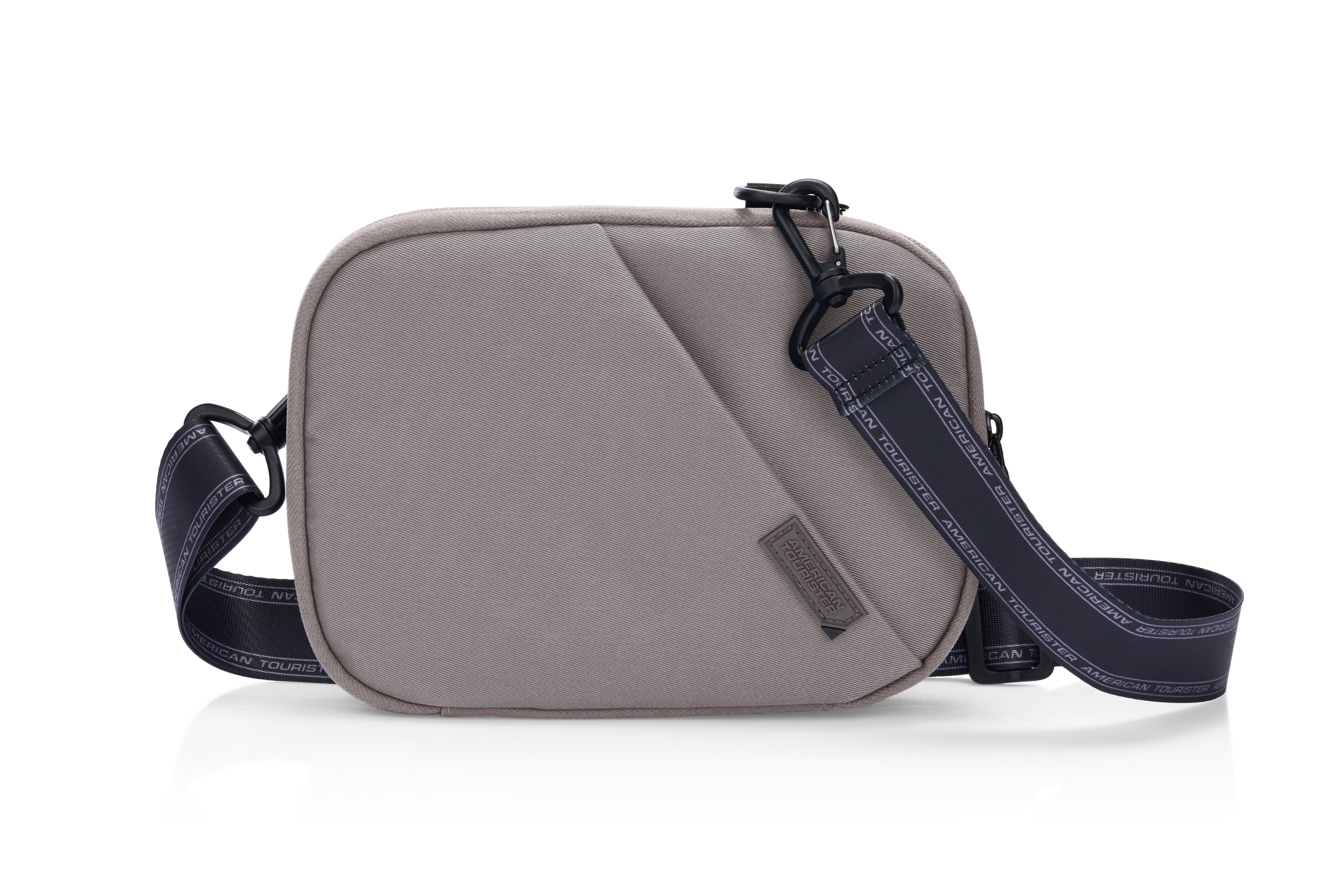 American Tourister Vega 3.0 Orbit Crossbody Bag - Lightweight Travel Purse for Women, Adjustable Shoulder Strap, Durable Nylon (Beige) - Perfect for Daily Commute, Shopping & Weekend Getaways