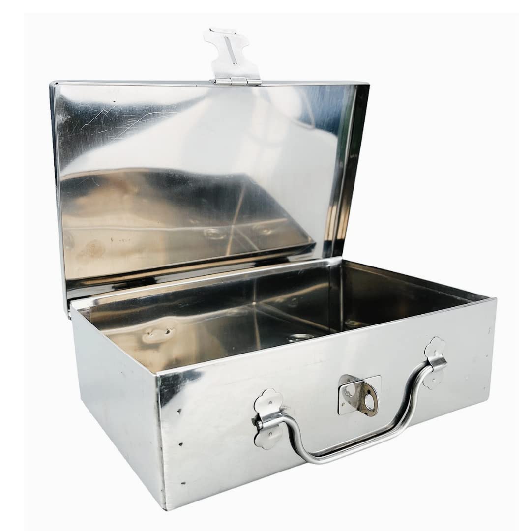 Premium Stainless Steel Lockable Storage Box - 9