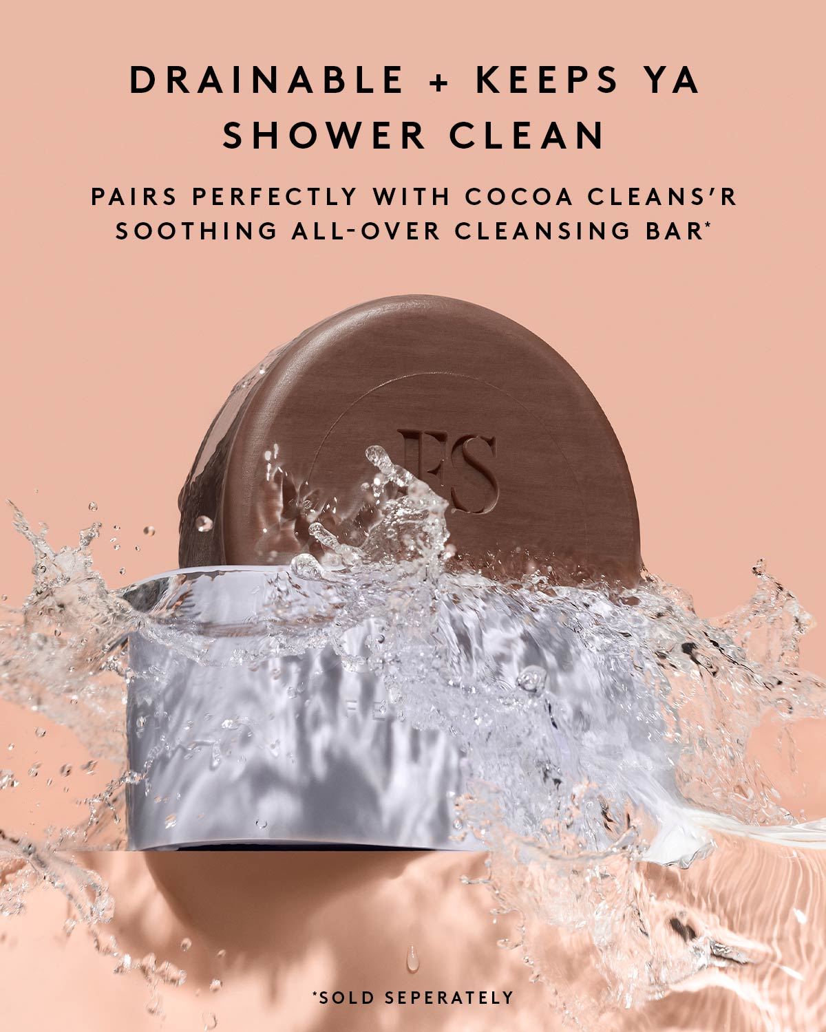 Fenty Skin Soap Dish | Non-Slip Bathroom Soap Holder | Perfect for Shower, Sink, and Travel Use