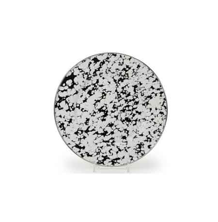 8.5 Inch Grey Marble Sandwich and Salad Plates - Set of 4 - Perfect for Picnics, Parties, and Everyday Dining