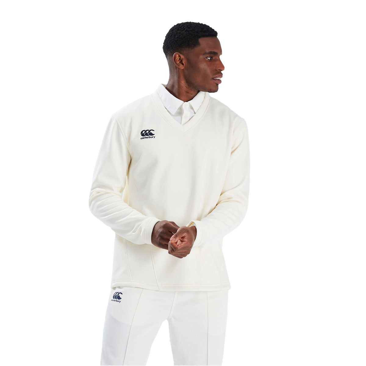 Canterbury Classic Cricket Long Sleeve Overshirt - Men's Breathable Sports Shirt for Cricket & Casual Wear - Perfect for Training, Matches & Outdoor Activities