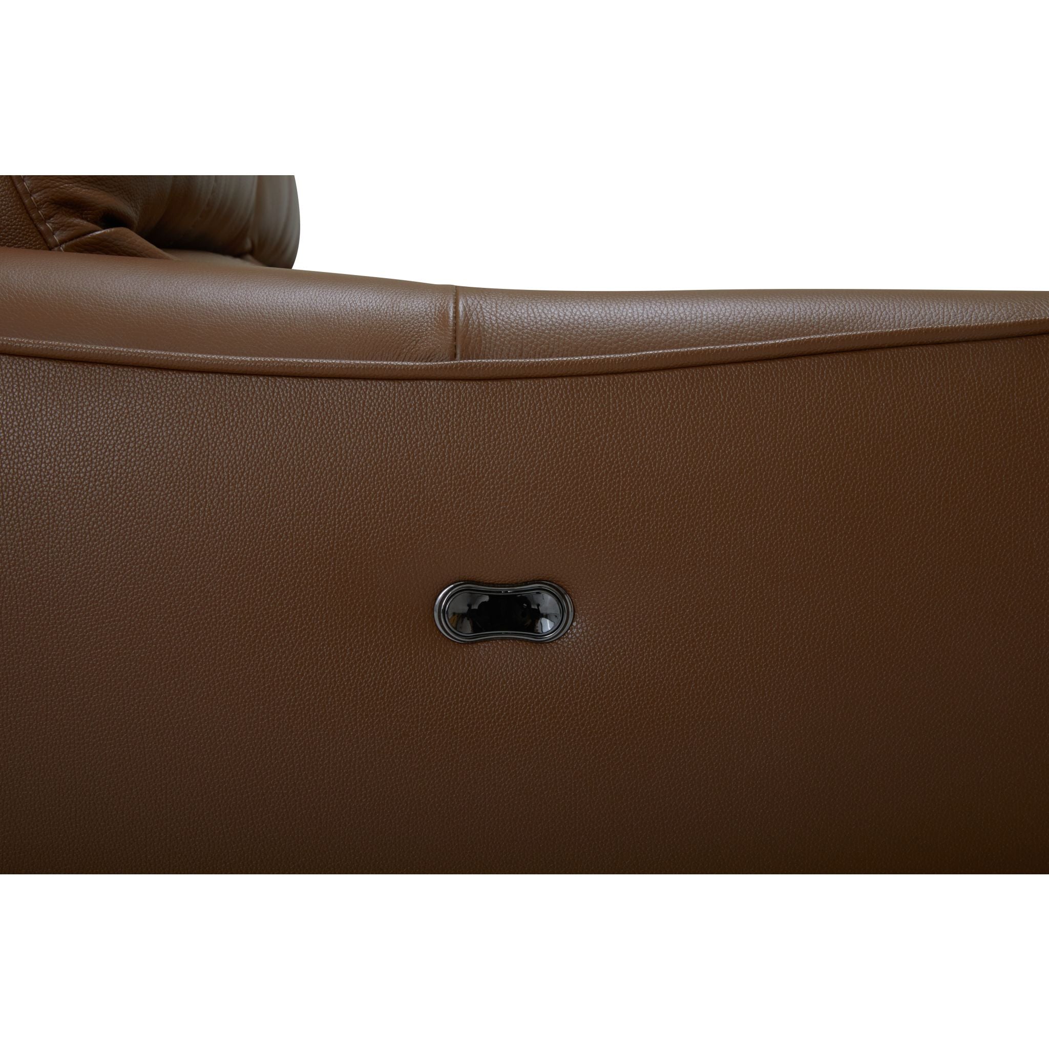 Arlo Power Reclining Sofa - 3-Seater Leather Sectional Couch with USB Charging Ports, Valencia Biscotti Color - Perfect for Living Room, Home Theater & Family Gatherings