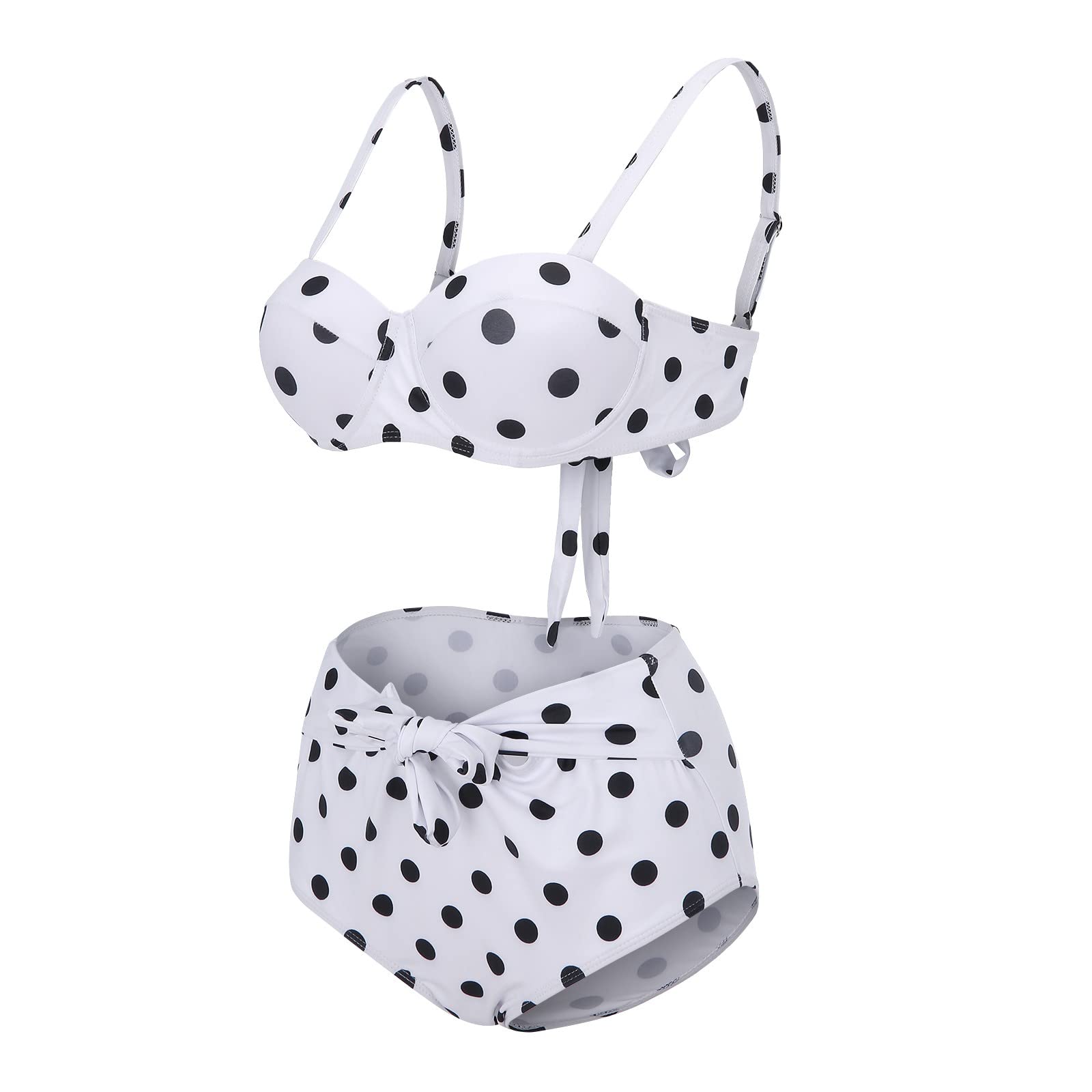 Women's High Cut Bikini Set - Color Block Swimwear for Beach & Pool