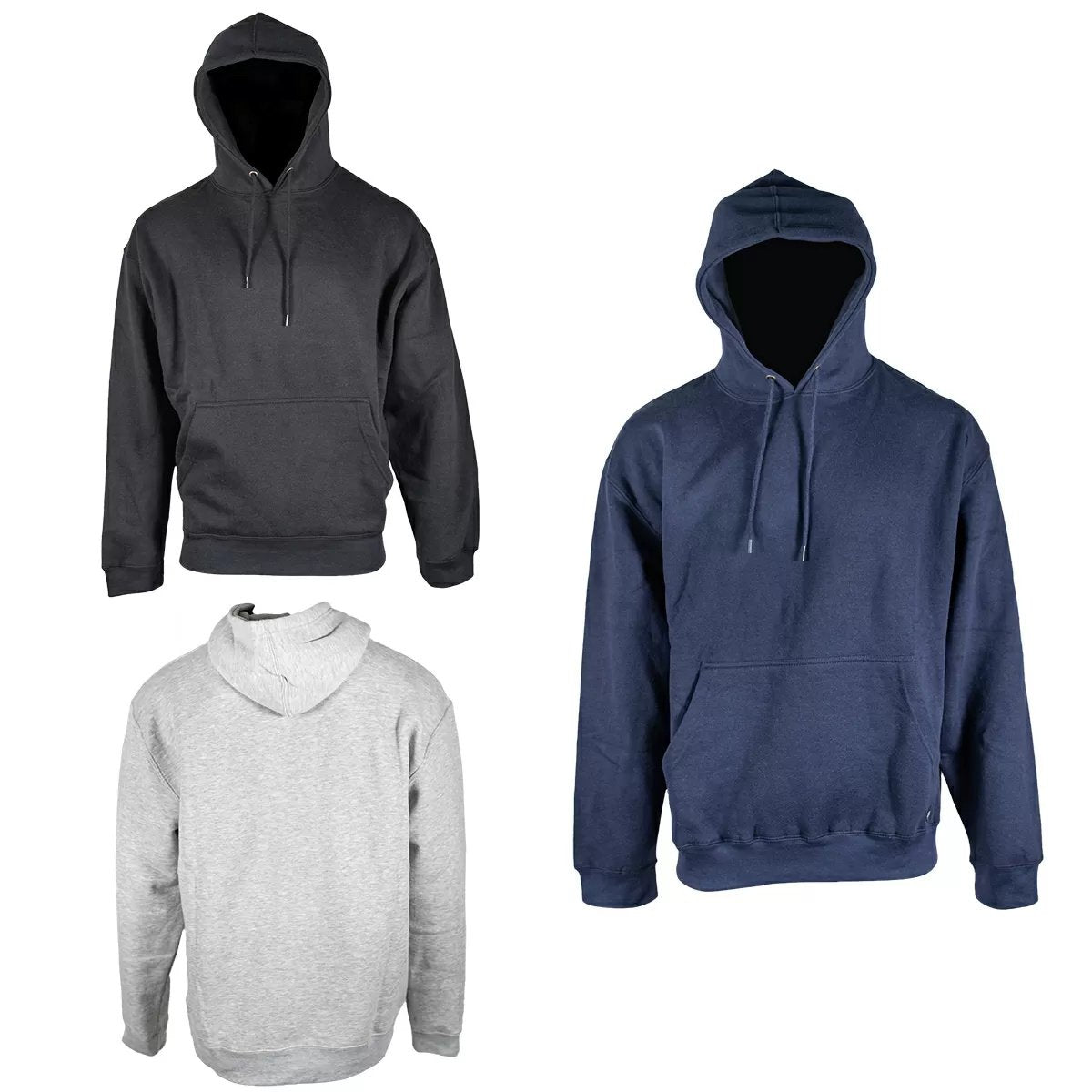 FIVE ROCK® Midweight Hooded Pullover Sweatshirt for Men & Women - Cozy Fleece Lined Hoodie for Casual Wear, Outdoor Activities & Lounge Comfort