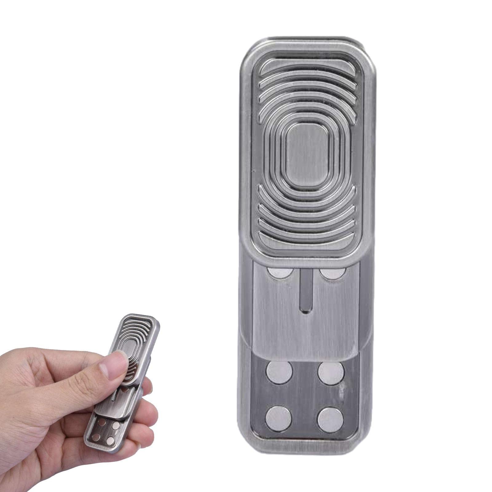 Magnetic Fidget Slider Toy - Stress Relief & Focus Tool for Adults & Kids with ADHD, Autism - Metal Sensory Fidget Brick for Anxiety Relief, Office Desk, Travel & Classroom Use