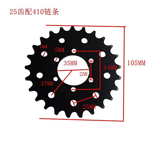 High-Quality Motorcycle Sprocket Gear - 410 Chain 25 Teeth 35mm Brake Sprocket Accessories for Smooth Ride & Performance | Perfect for Dirt Bikes, ATVs & Custom Motorcycle Builds