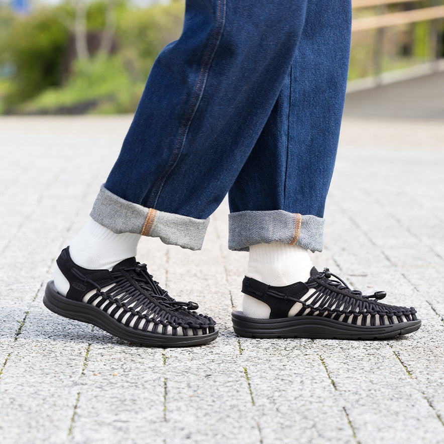 Women's UNEEK Comfortable Breathable Sneakers - Black/Black | Lightweight Walking Shoes for Women, Perfect for Running, Gym & Casual Wear