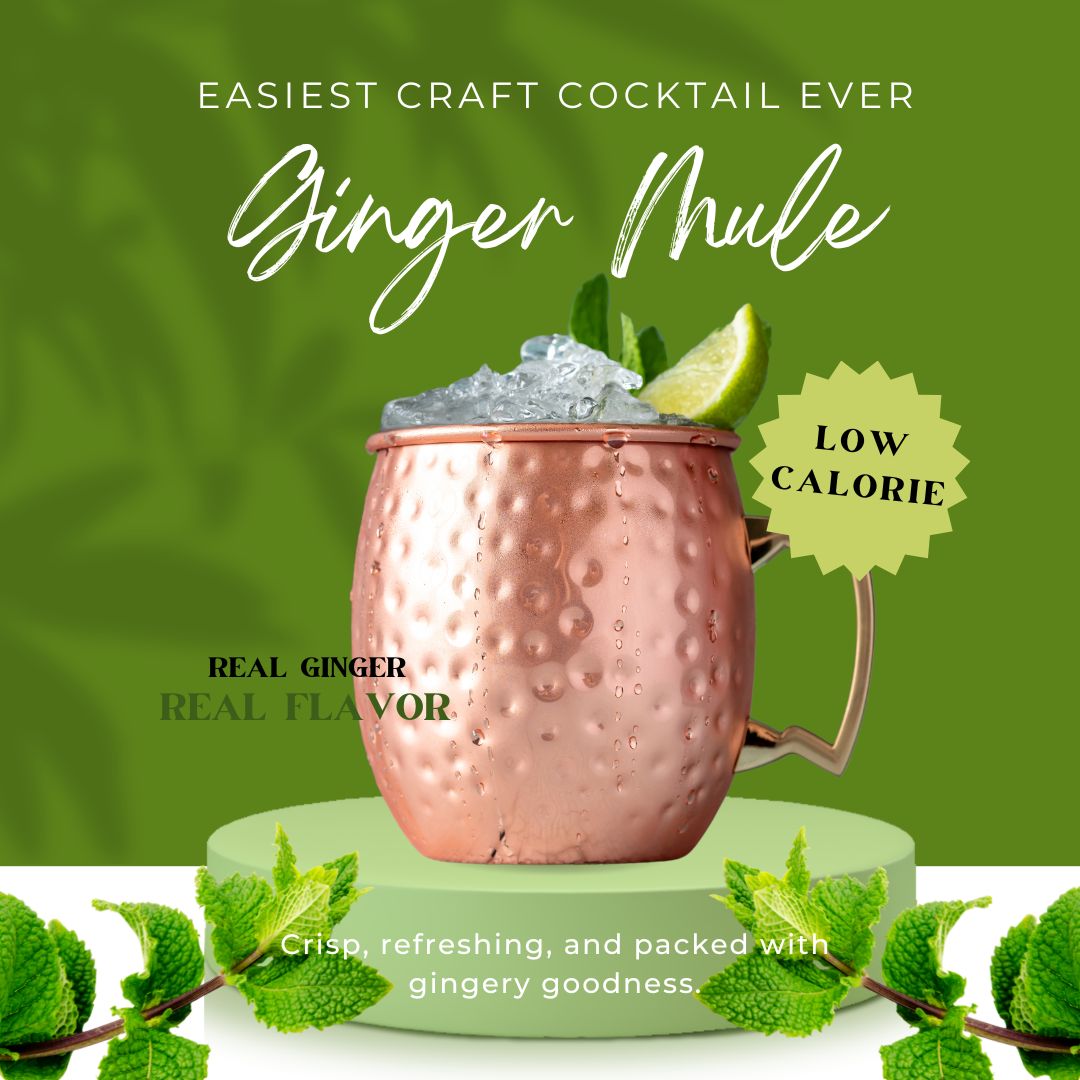 Maud's Mixers Classic Ginger Mule Cocktail Mixer - Premium Moscow Mule Mix for Refreshing Summer Drinks & Party Cocktails
