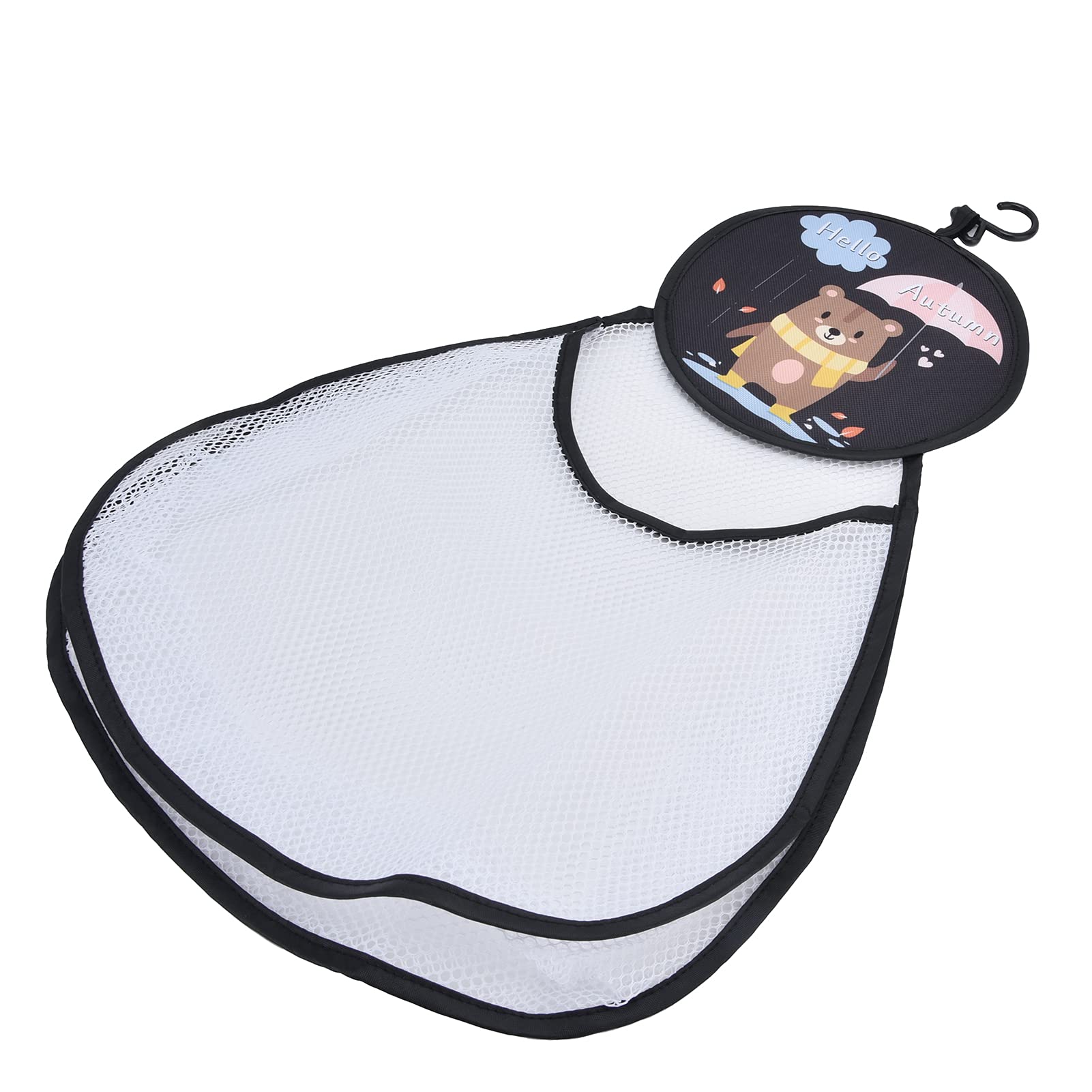 GLOGLOW Mesh Bath Toy Organizer Bag with Bear Pattern - Waterproof Baby Bath Toy Storage for Kids - Perfect for Bathtub, Shower & Nursery Organization