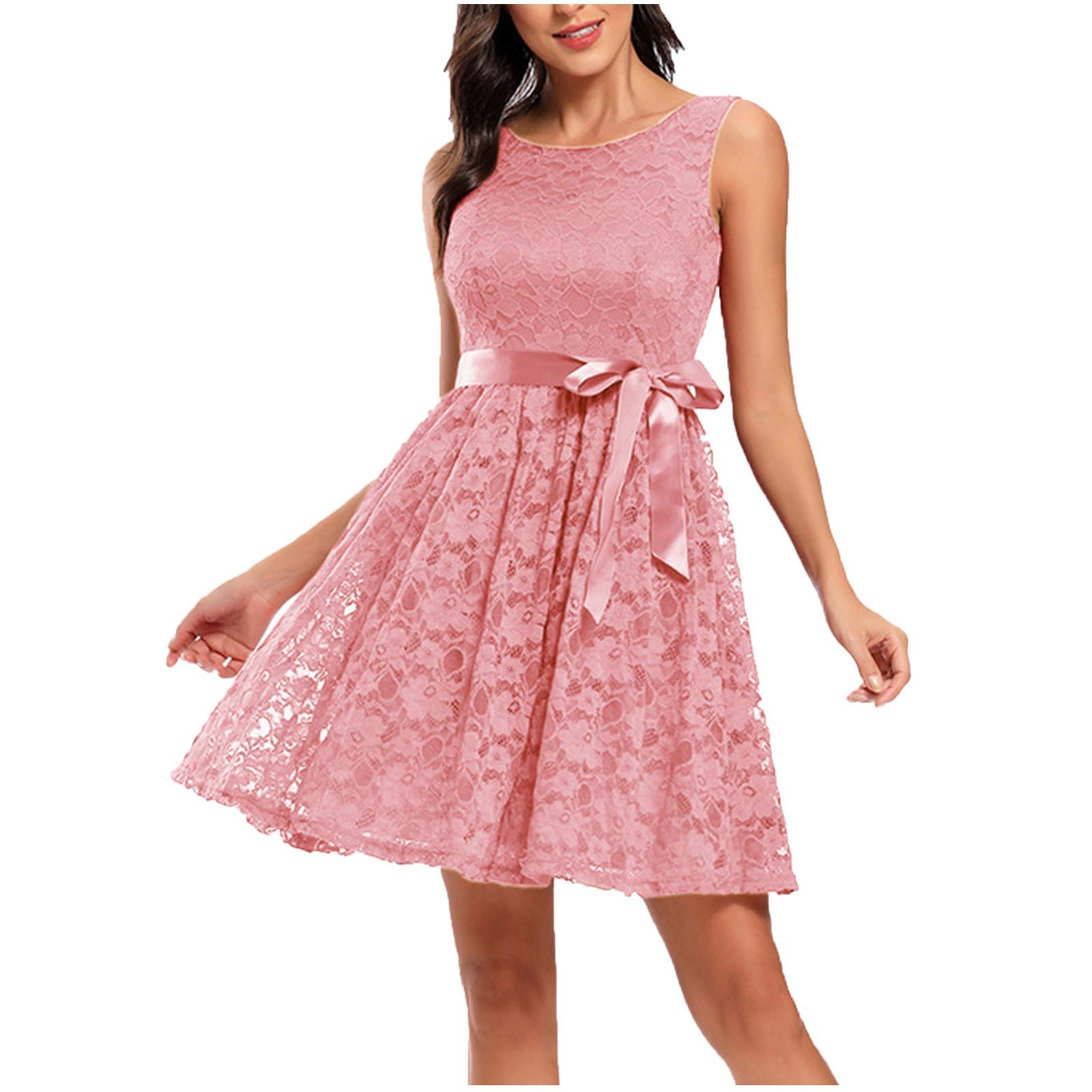 2022 Plus Size Women's Long Sleeve Striped Midi Dress - Flowy Swing Crew Neck Printed Dress for Dance, Party & Casual Wear