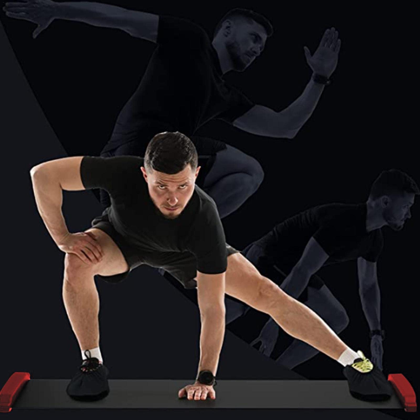 Exercise Slide Board Mat for Fitness Workout & Balance Training - Non-Slip Skating Training Blanket for Home Gym, Core Strength & Glute Exercises - Perfect for Hockey Players, Figure Skaters & CrossFit Athletes