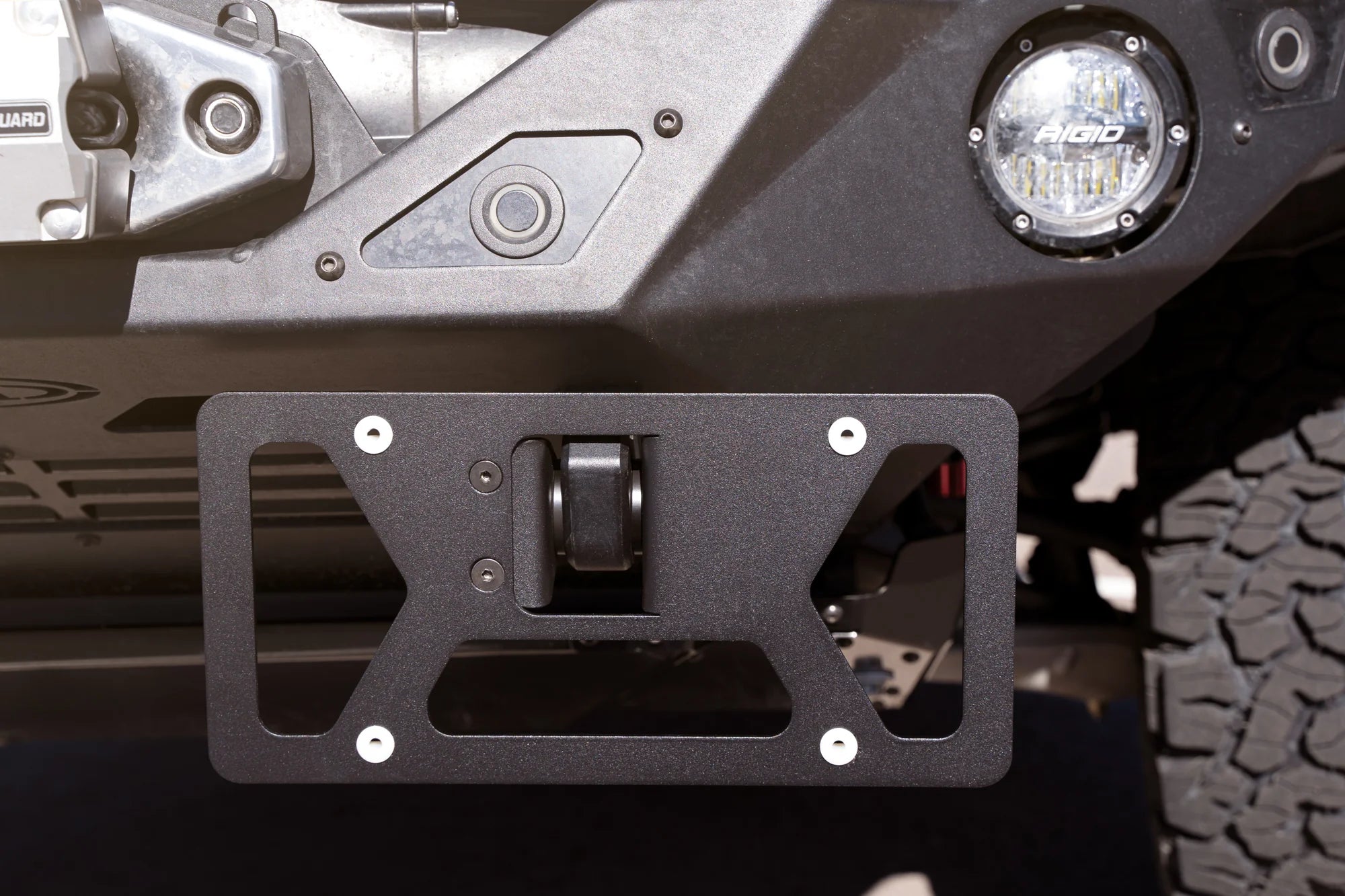 Rago Fabrication Clevis Mount License Plate Bracket - Heavy Duty Universal License Plate Holder for Trucks & Off-Road Vehicles - Perfect for Trailers, Jeeps & Custom Car Modifications