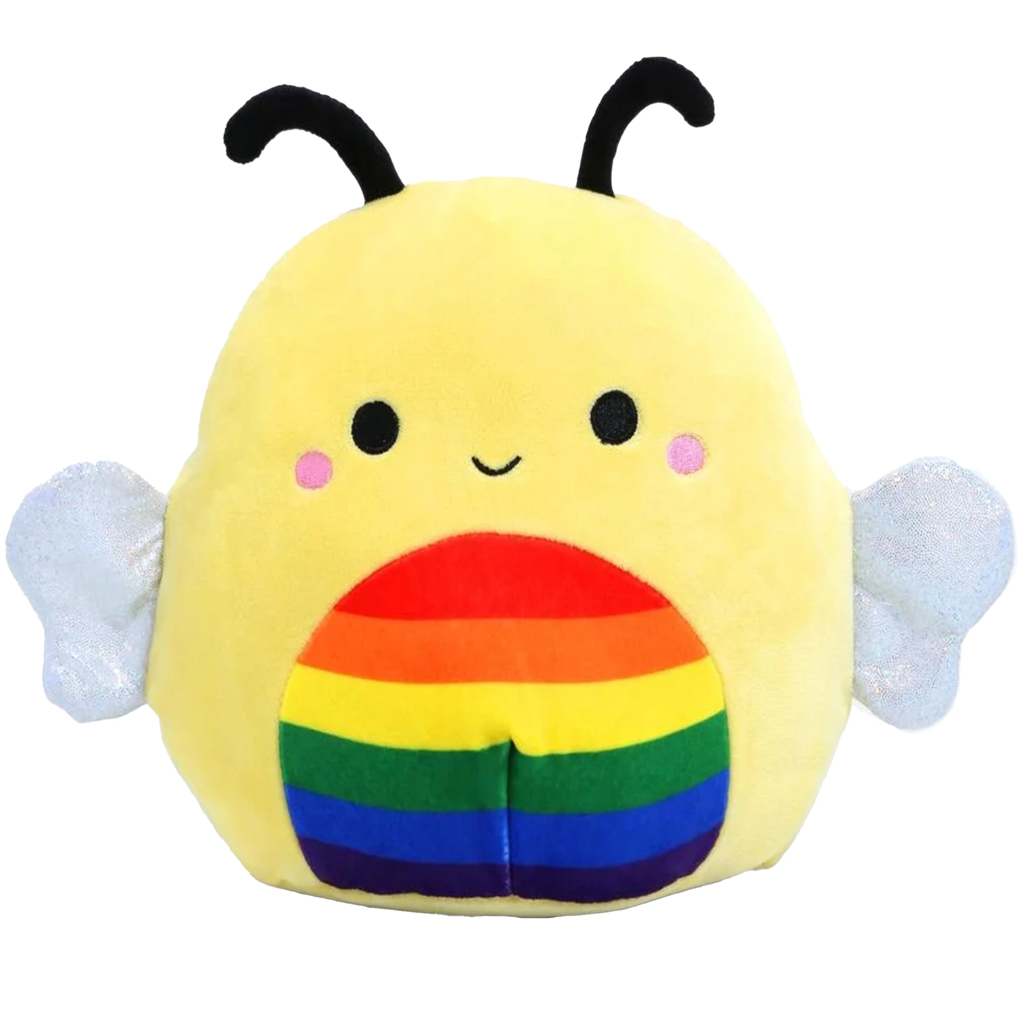8” Squishmallows Sunny The Rainbow Bee Plush Toy - BoxLunch Exclusive - Soft & Cuddly Stuffed Animal for Kids, Collectors & Gift Giving - Perfect for Bedroom Decor, Stress Relief & Cuddle Companions