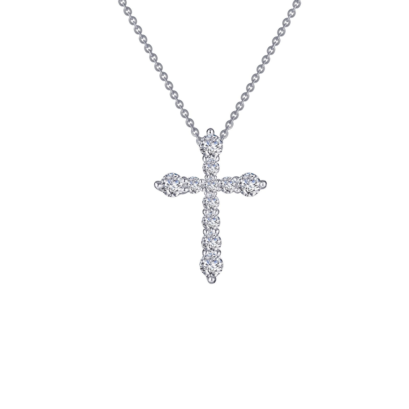0.67 CTW Diamond Cross Pendant Necklace for Women - 14K Gold Religious Jewelry Gift for Baptism, Confirmation & Everyday Wear