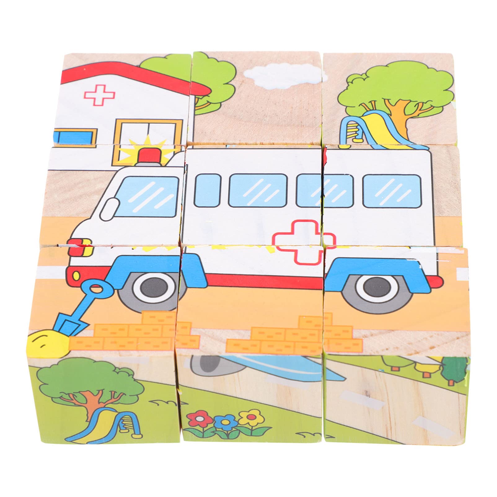3D Wooden Jigsaw Puzzle - Ambulance Vehicle Toy for Kids & Toddlers | Safe Educational Learning Toy for Early Childhood Development | Perfect for Birthday Gifts, Classroom Activities & Family Bonding Time