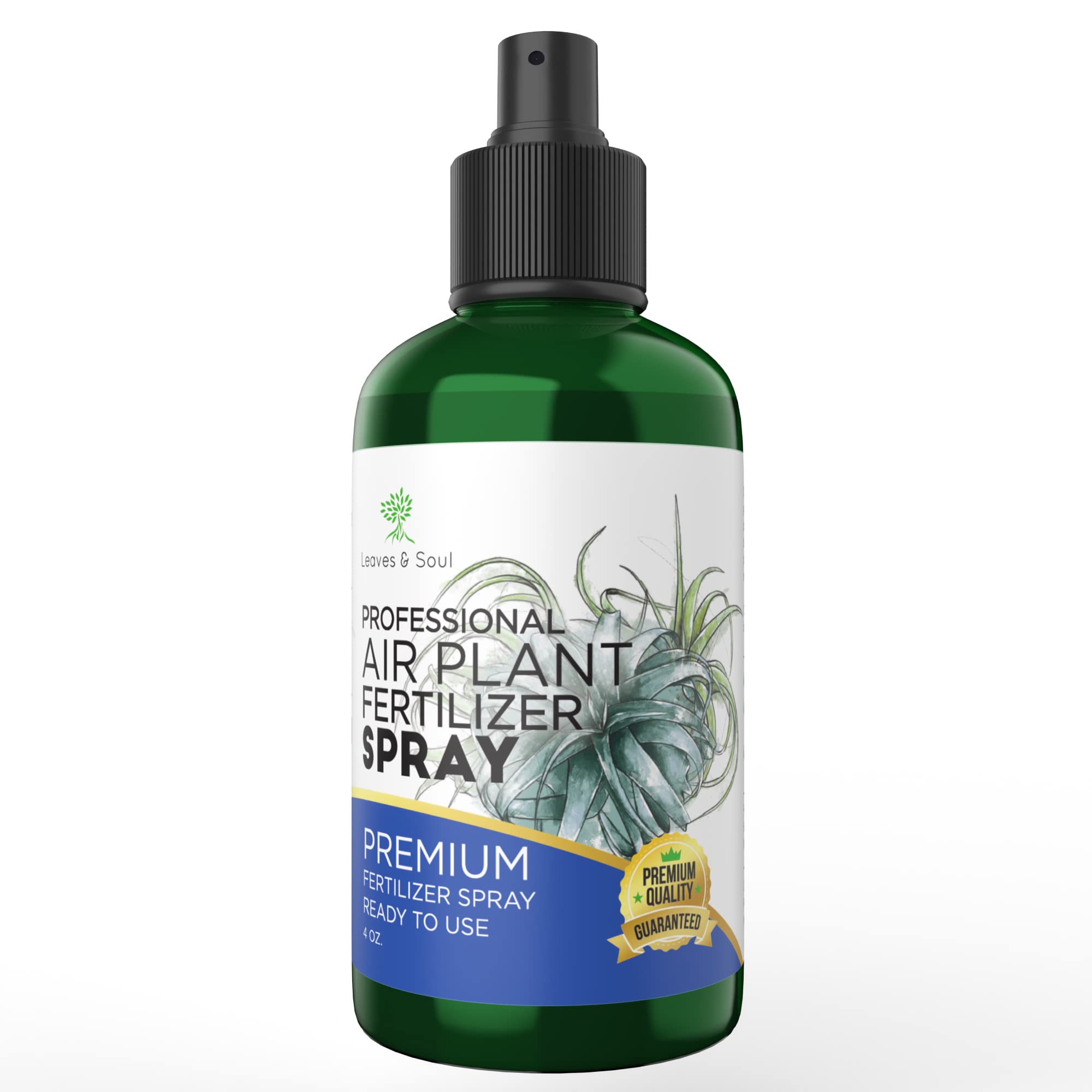 Professional Air Plant Pump Spray Fertilizer Mist | Pre-Mixed for Weekly Use | Gentle Blend & Gardening Supplies | 4 oz Bottle | Perfect for Tillandsia, Bromeliads & Indoor Plants Care