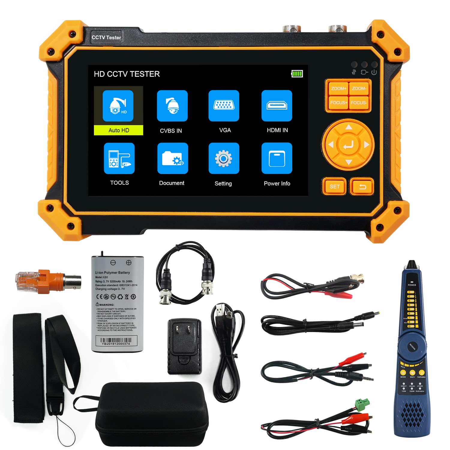 WANLUTECH HD-3200C 8MP CCTV Camera Tester with 5