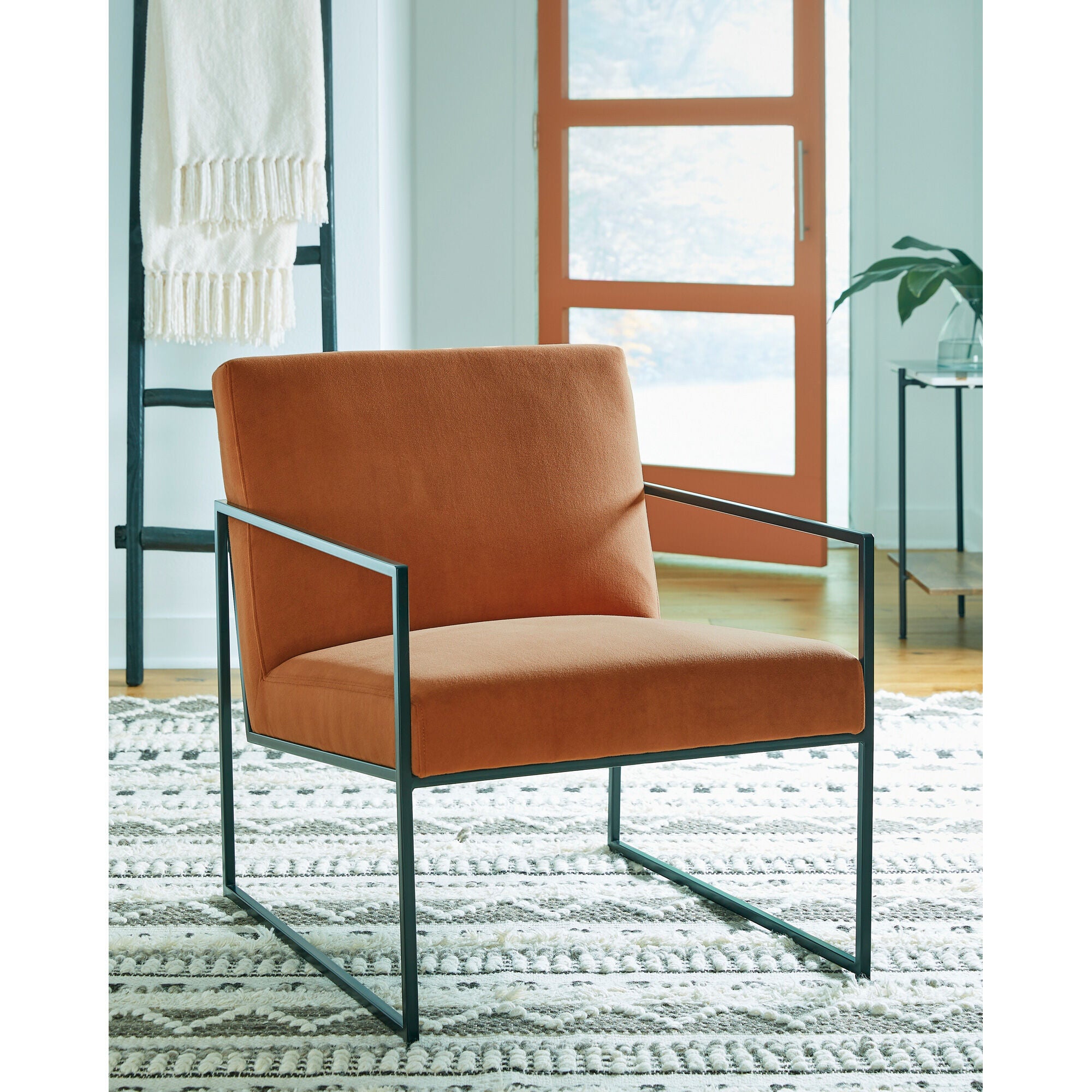 Aniak Accent Chair - Modern Upholstered Armchair with Wooden Legs for Living Room, Bedroom, or Office - Perfect for Relaxing, Reading, and Decorating Your Space