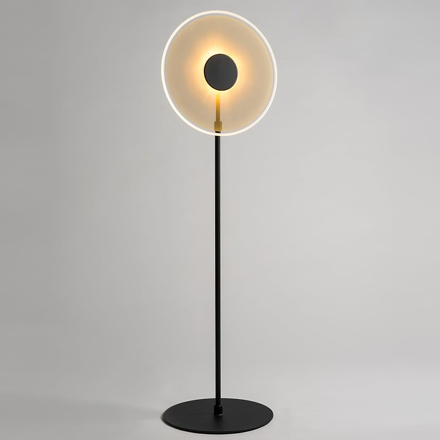 Luxora Modern Floor Lamp with Adjustable Brightness - Tall Standing Light for Living Room, Bedroom & Office - Dimmable LED Reading Light with Remote Control
