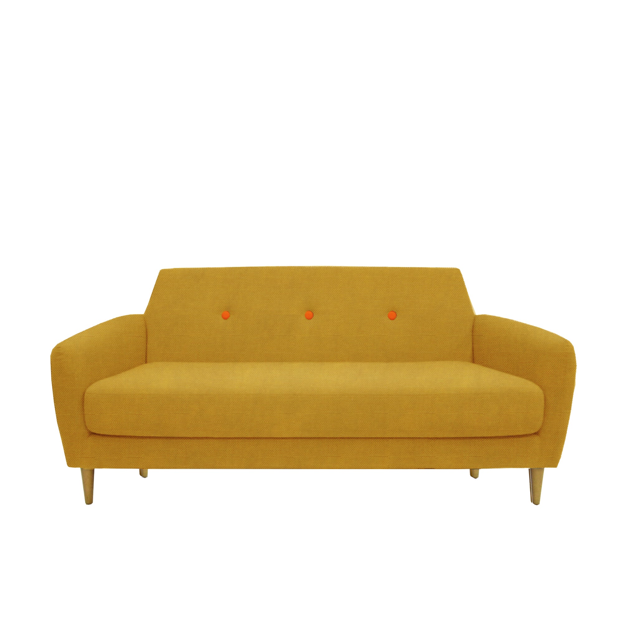 Alto 3-Seater Sofa with AquaClean Fabric | Modern Living Room Furniture for Home & Office | Perfect for Small Spaces & Family Gatherings