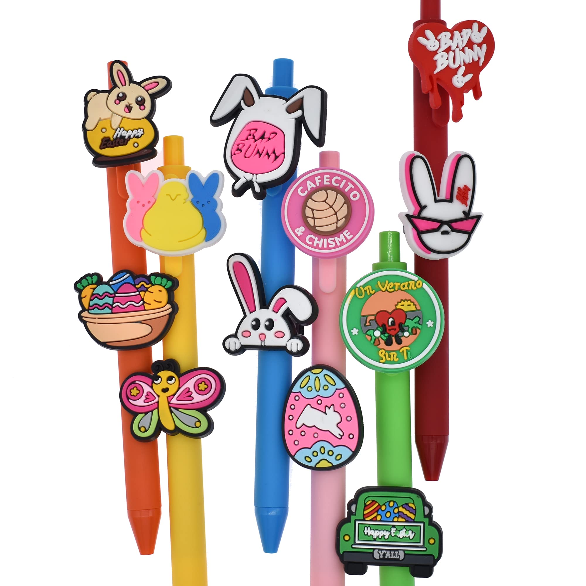 28PCS Easter Pencil Toppers - Cute Bunny Pencil Decorations for School, Office & Student Rewards | Easter Party Favors & Classroom Supplies | Perfect for Easter Gifts, Egg Hunts & Spring Celebrations