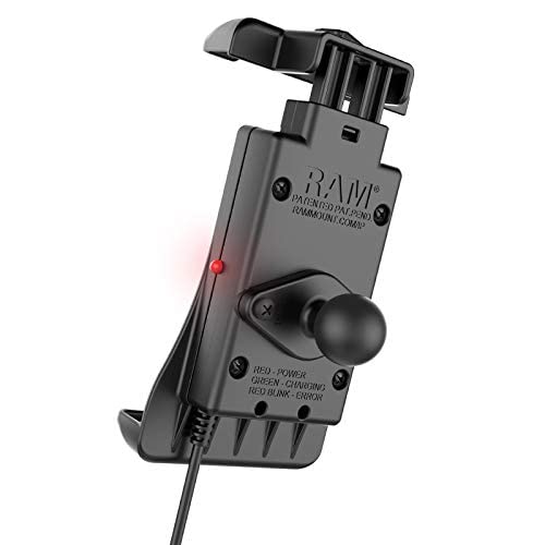 RAM MOUNTS Quick-Grip 15W Waterproof Wireless Charging Holder RAM-HOL-UN14WB-1 - Perfect for Car, Motorcycle, and Outdoor Adventures