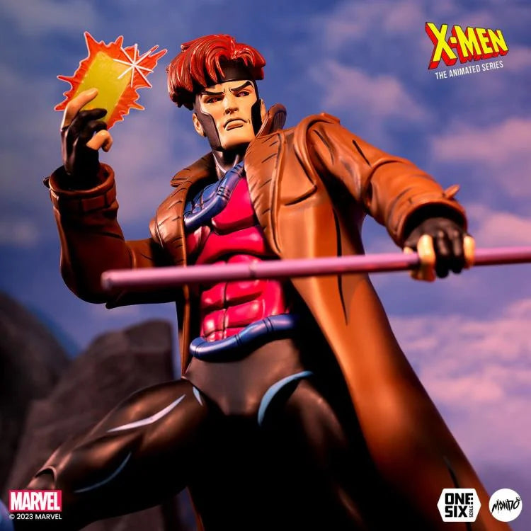 X-Men: The Animated Series Gambit 1/6 Scale Collectible Action Figure - Perfect for Marvel Fans, Display & Comic Book Collections