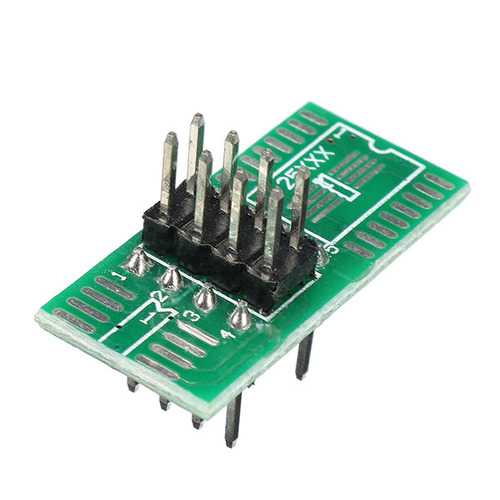 SOIC8 SOP8 Flash Chip Test Clip Adapter - 1.27mm Pitch 8-Pin IC Programmer for BIOS 24 25 93 Series with 2 Power Modules | Perfect for Electronics Repair & Chip Burning
