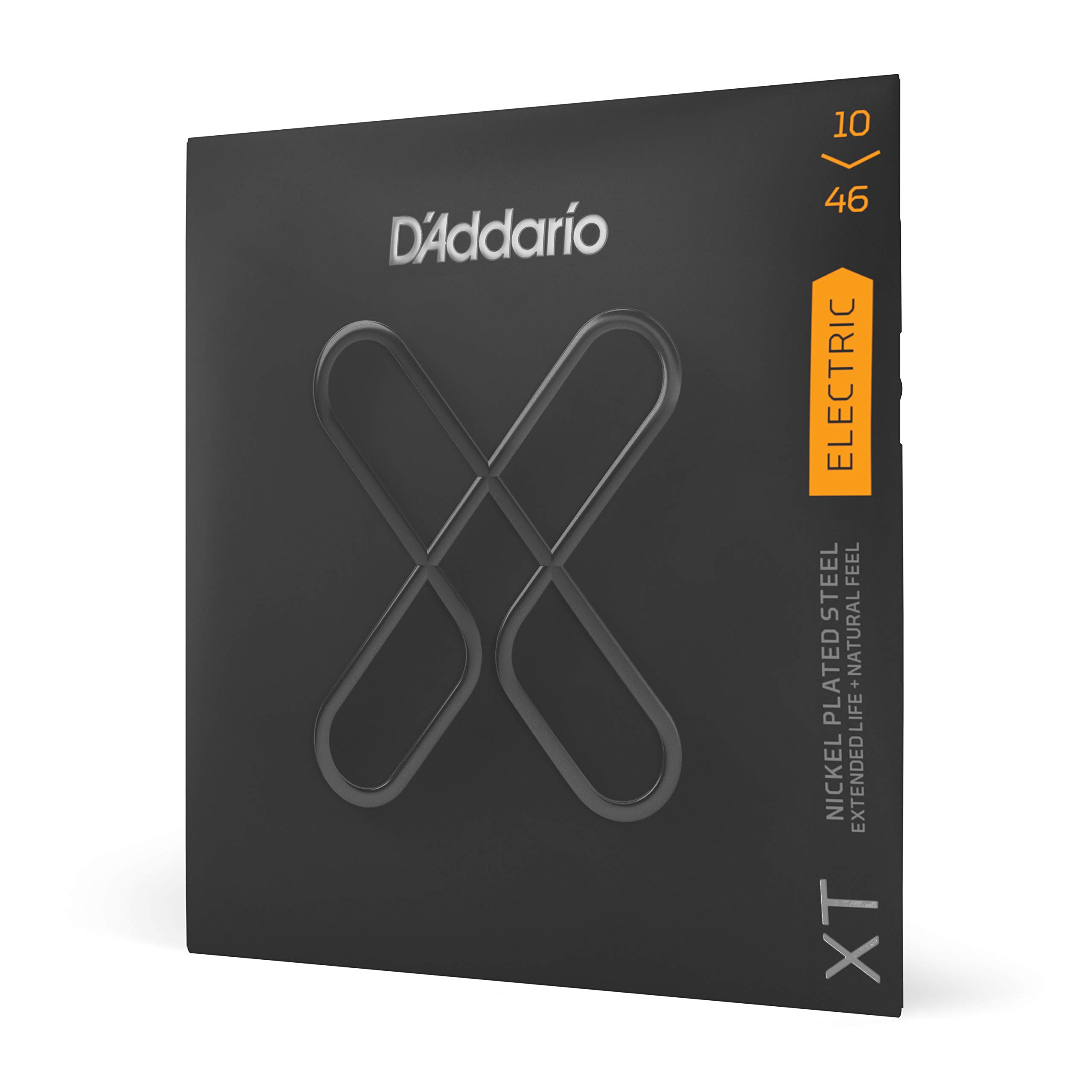 D'Addario XTE1046 Electric Guitar Strings - XT Nickel Coated, Regular Light Gauge 10-46, 6-String Set (Pack of 1) | Perfect for Rock, Blues & Studio Recording