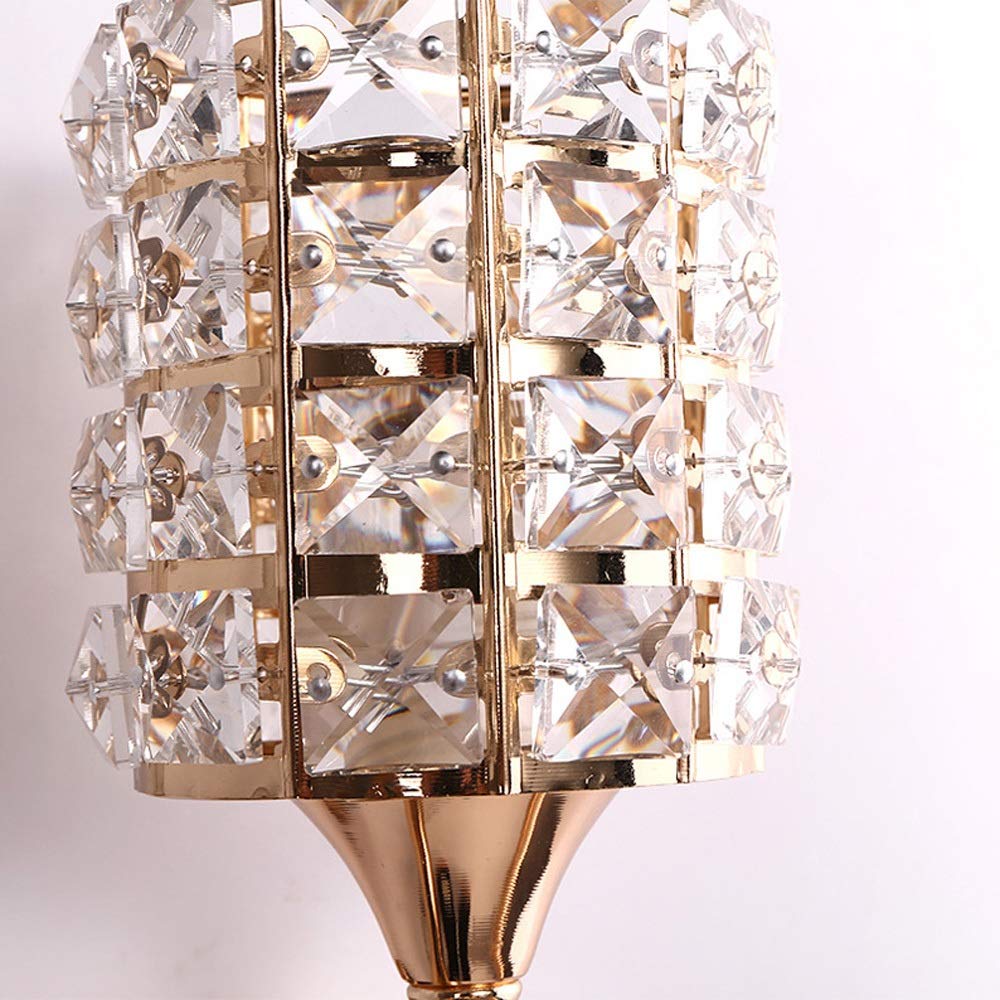 Modern Minimalist Wall Mounted Light - Crystal Pendant Sconce with E27 Base for Living Room, Bedroom, Kitchen & Restaurant | Warm White LED Lighting for Romantic Ambiance, Hallway & Aisle Decoration