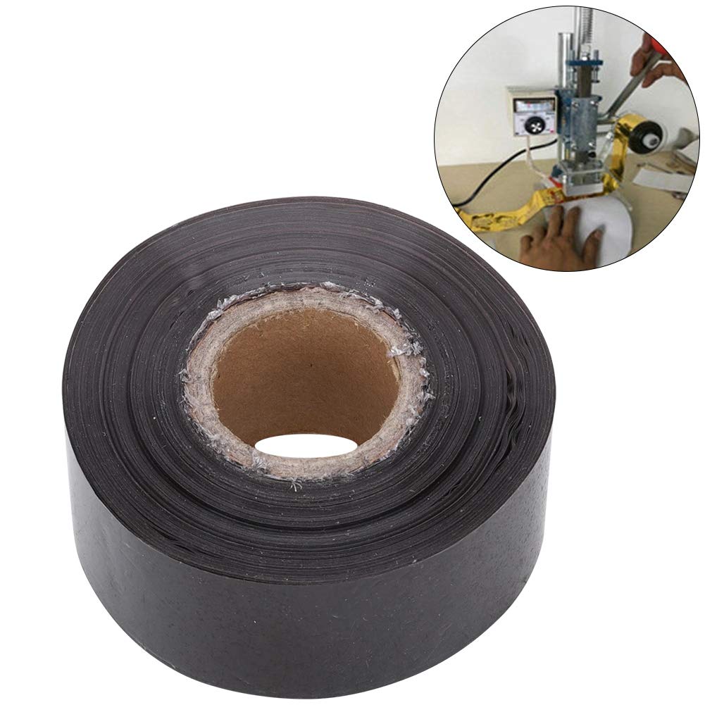 Premium 3cm x 120m Hot Stamping Foil Roll - PU Heat Transfer Gold Leaf Paper for DIY Crafts, Scrapbooking & Card Making - Perfect for Hot Foil Stamping Machines (Black)