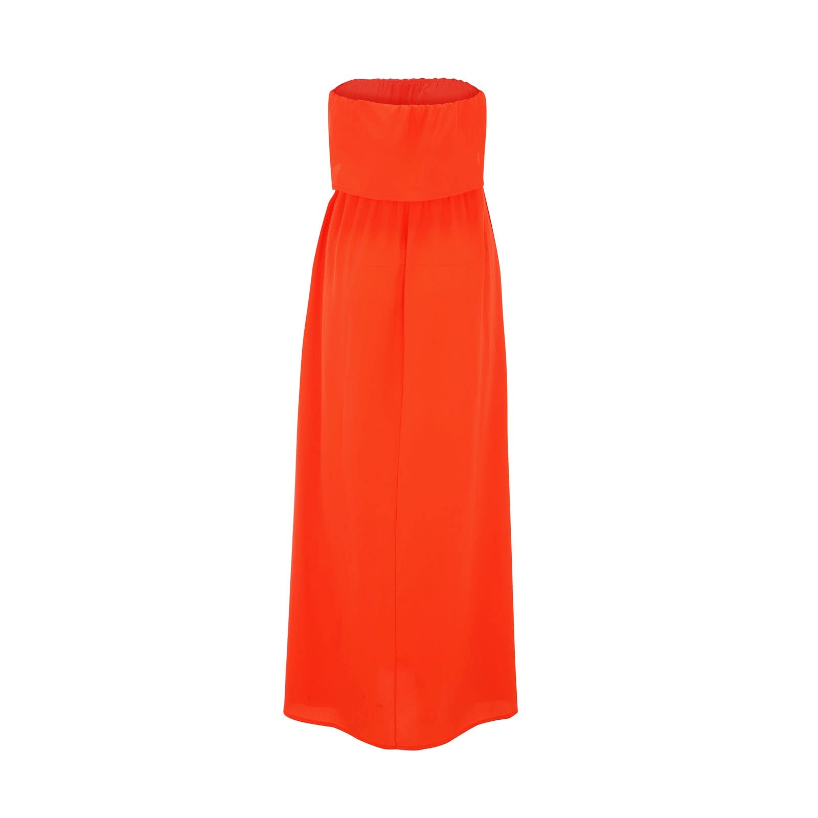 Women's Summer Casual Tube Dress - Solid Color Beach Wrap Dress with Slit, Loose & Elegant Long/Short Dress for Vacation, Party, Date Night | Perfect for Beach Outings, Poolside Lounging and Summer Weddings