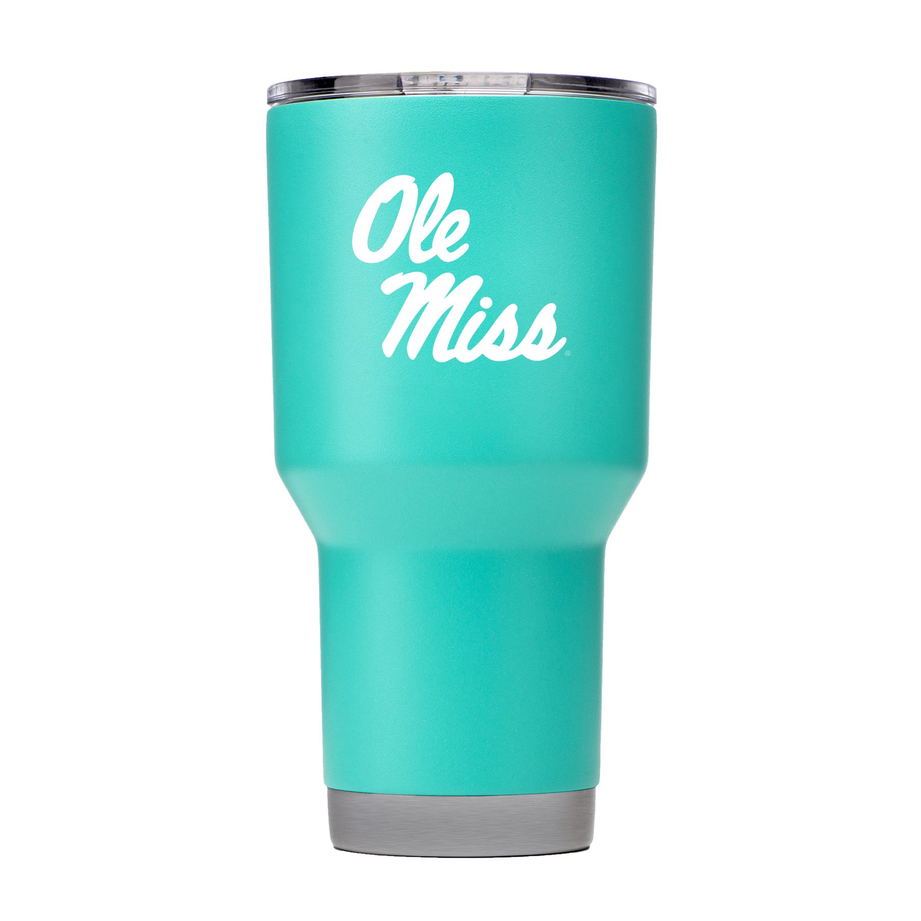 Ole Miss 30oz Insulated Stainless Steel Tumbler Cup with Lid and Straw - Keeps Drinks Cold/Hot for Hours - Perfect for College, Tailgating, and Outdoor Activities