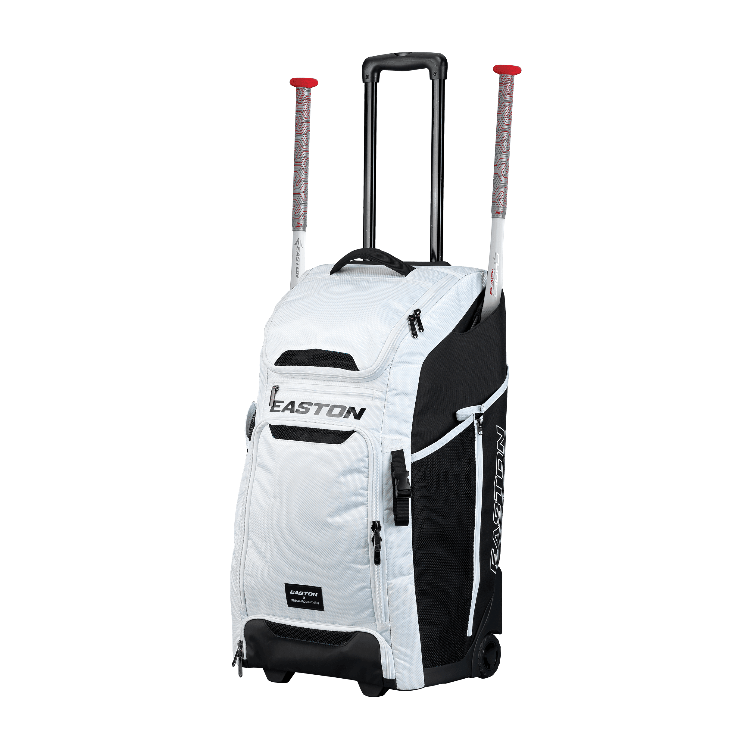 Easton Jen Schro Catcher's Wheeled Bag - Lightweight Rolling Baseball Equipment Bag for Catchers | Perfect for Travel, Games & Practice (JSCATWB)