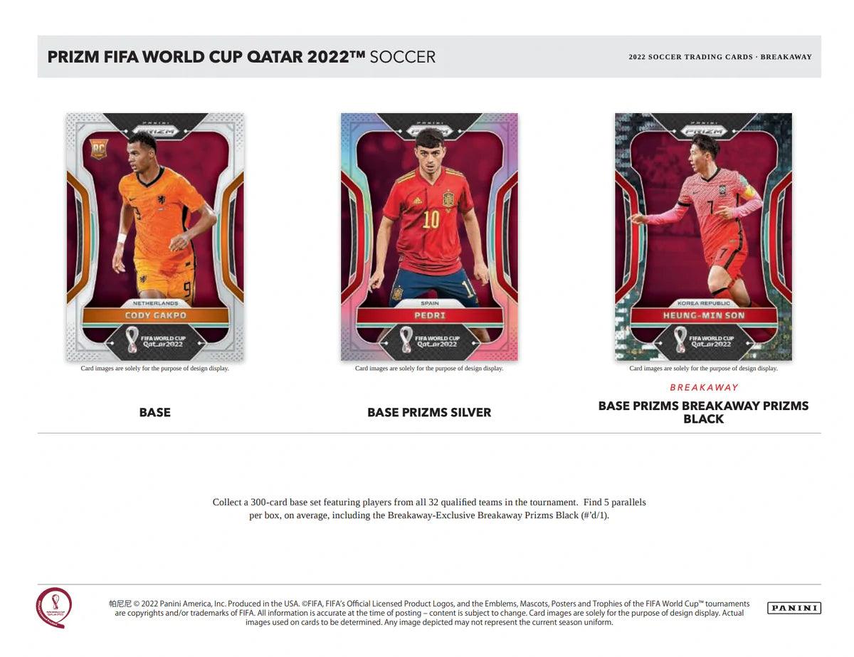 2022 FIFA World Cup Soccer Prizm Trading Cards Blaster Box - Collectible Limited Edition for Sports Fans & Card Enthusiasts - Perfect for Gifts, Investments, and Game Day Excitement