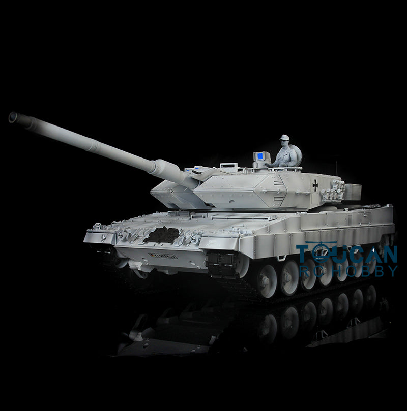 Henglong 1/16 Scale 7.0 Version Customized Leopard 2A6 RC Tank Model 3889 with Metal Tracks, FPV Camera, Barrel Recoil, BB Shooting & 360° Rotating Turret - Remote Control Military Vehicle for Adults & Hobbyists, Outdoor Play & Collectible Display