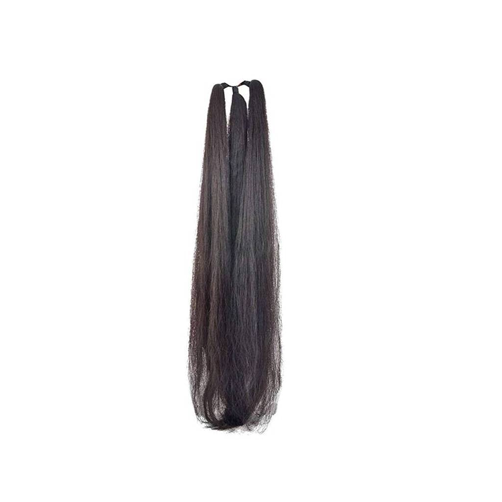 25 Inch Black Synthetic Hair Extensions for Women - VSAKSH Parandi/Choti Hair - Perfect for Weddings, Parties & Traditional Hairstyles