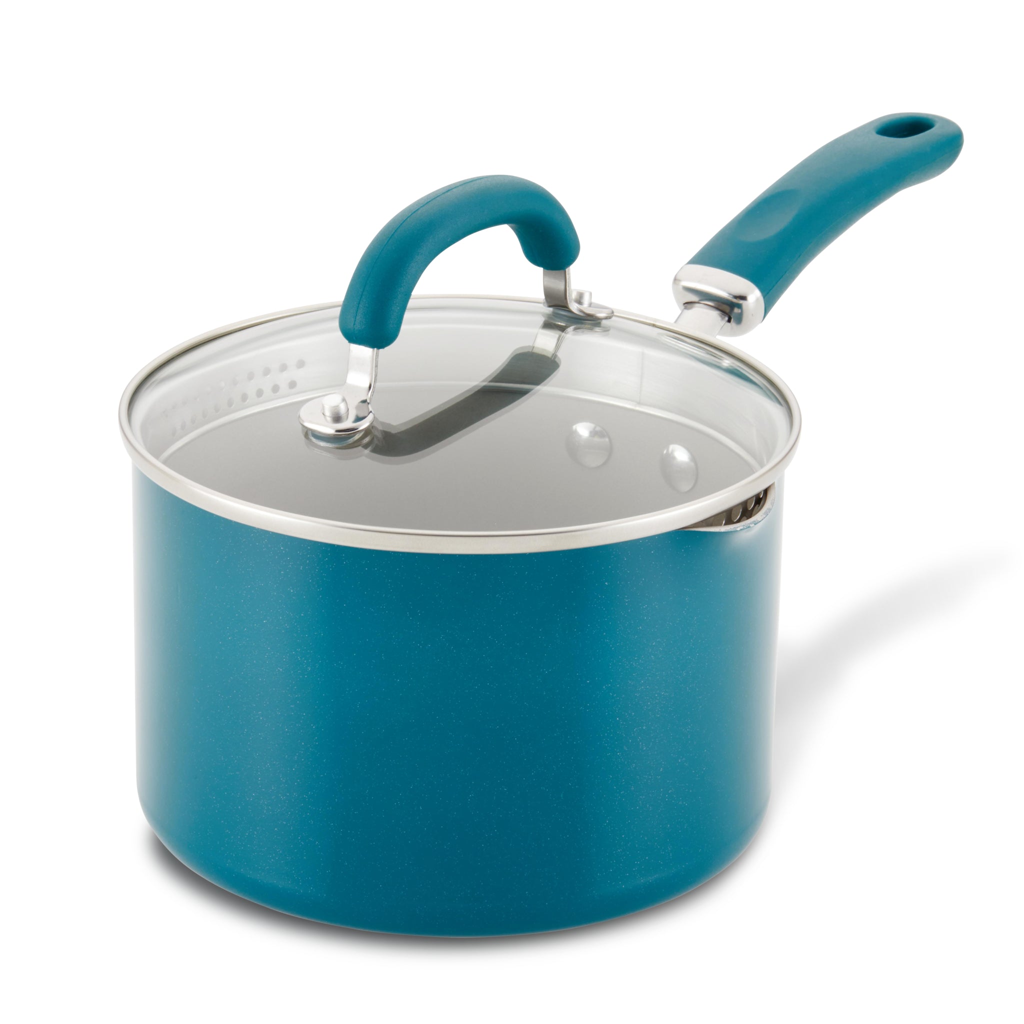 3 Quart Hard Anodized Nonstick Saucepan with Strainer - Induction Compatible Cooking Pot for Pasta, Soup & Sauces | Perfect for Home Chefs & Professional Kitchens