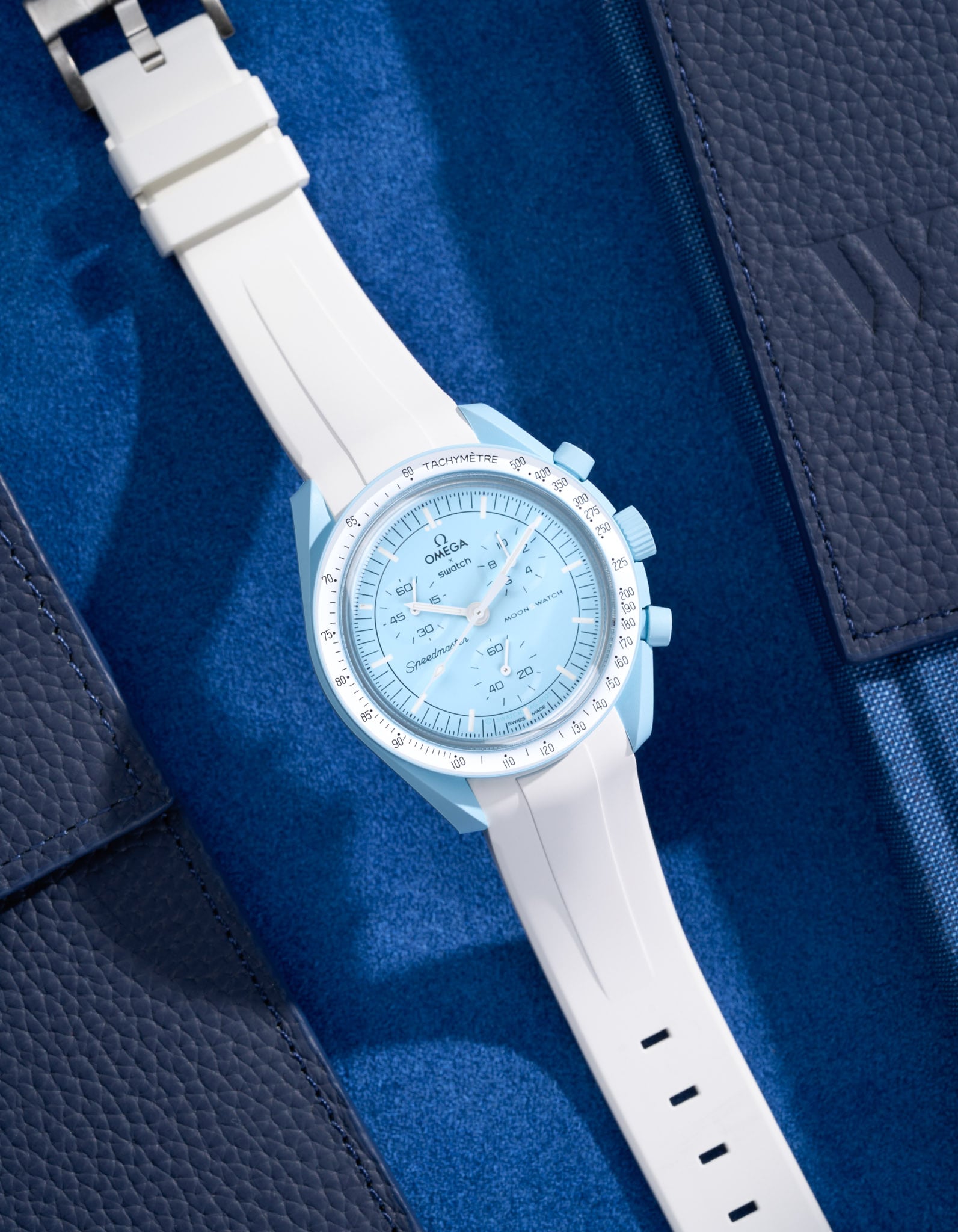 Omega x Swatch MoonSwatch Mission to Uranus Replacement Rubber Watch Band - Durable & Comfortable Strap for Space-Themed Watches | Perfect for Daily Wear, Sports & Collectors