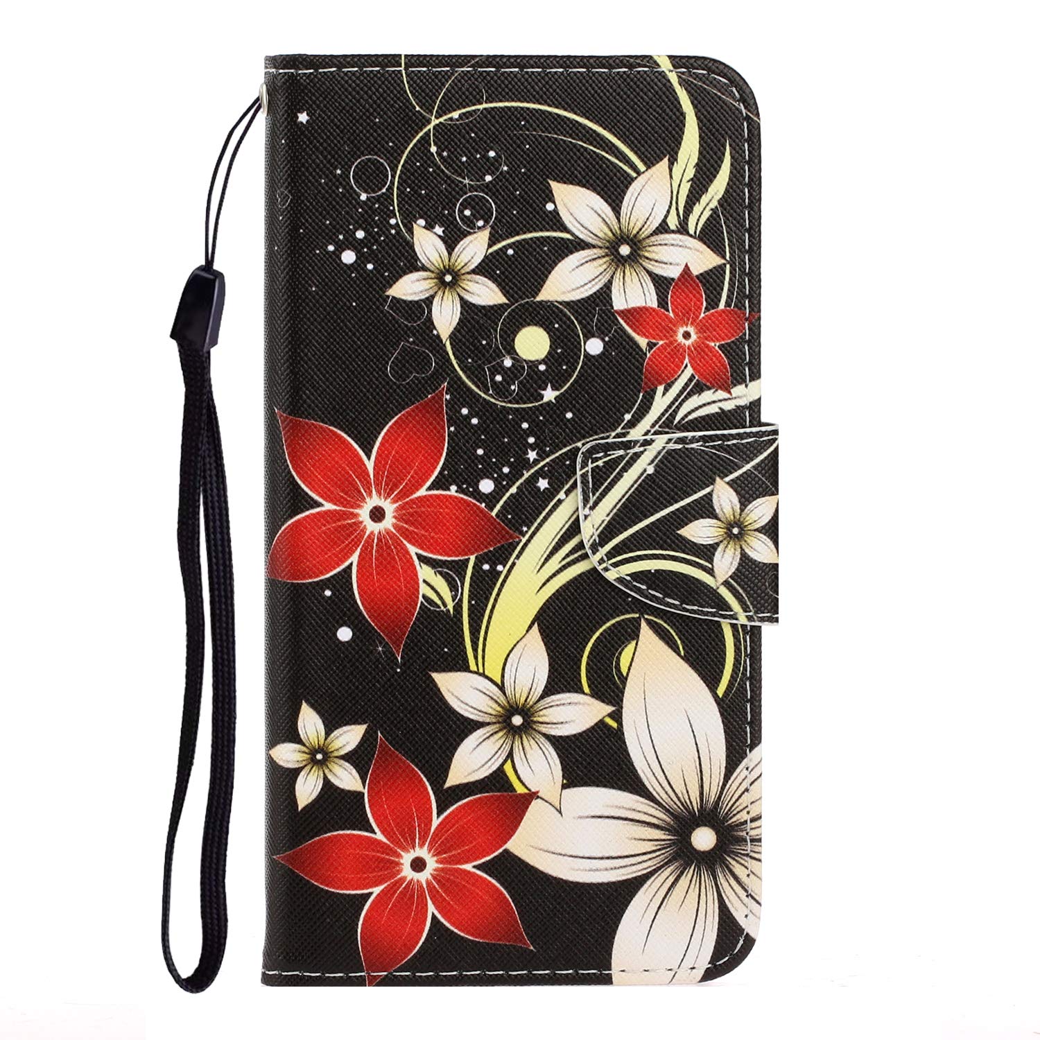 Shockproof PU Leather Wallet Case for Samsung Galaxy A10 - Slim Protective Cover with Card Holder & Magnetic Closure, Stand Feature (Safflower) | Perfect for Daily Use, Travel & Hands-Free Viewing