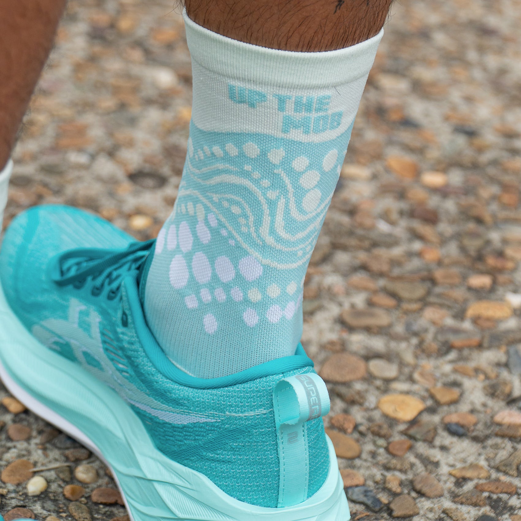 FKT Crew Length Running Socks for Men & Women - Moisture Wicking Athletic Socks for Marathon, Trail Running & Workouts - Comfortable Performance Socks for Sports & Fitness