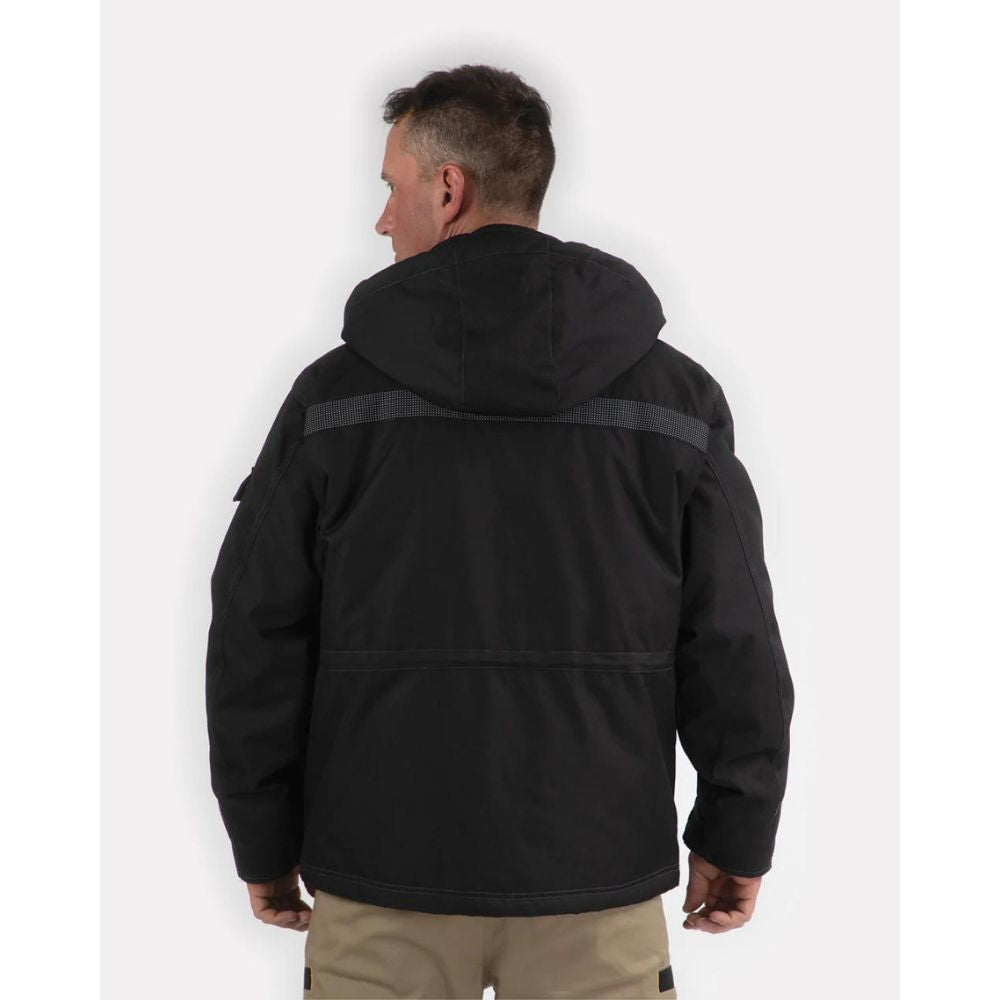 CAT Men's Insulated Winter Work Parka Jacket - Graphite W11432 - Heavy Duty Cold Weather Coat for Construction, Outdoor Jobs & Snow Activities