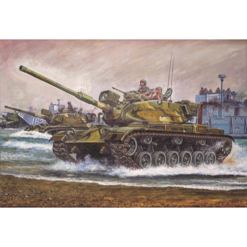 1/35 Scale AFV 35060 Club M60A1 Patton Main Battle Tank Model Kit - Military Vehicle Collection, Historical Display & Wargaming Scenes