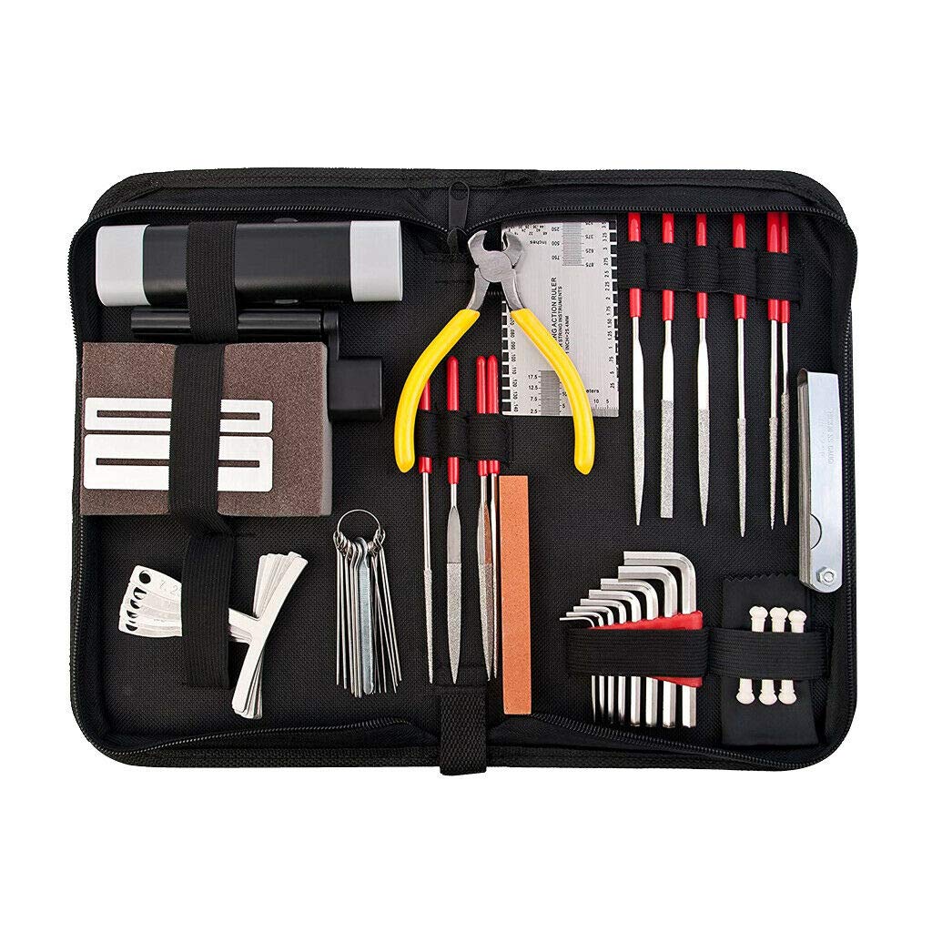 Professional Guitar Repair Kit - Essential Maintenance Tools Set with Wrench & String Winder for Guitarists | Perfect for Home Studio, Live Performances & Music Lessons
