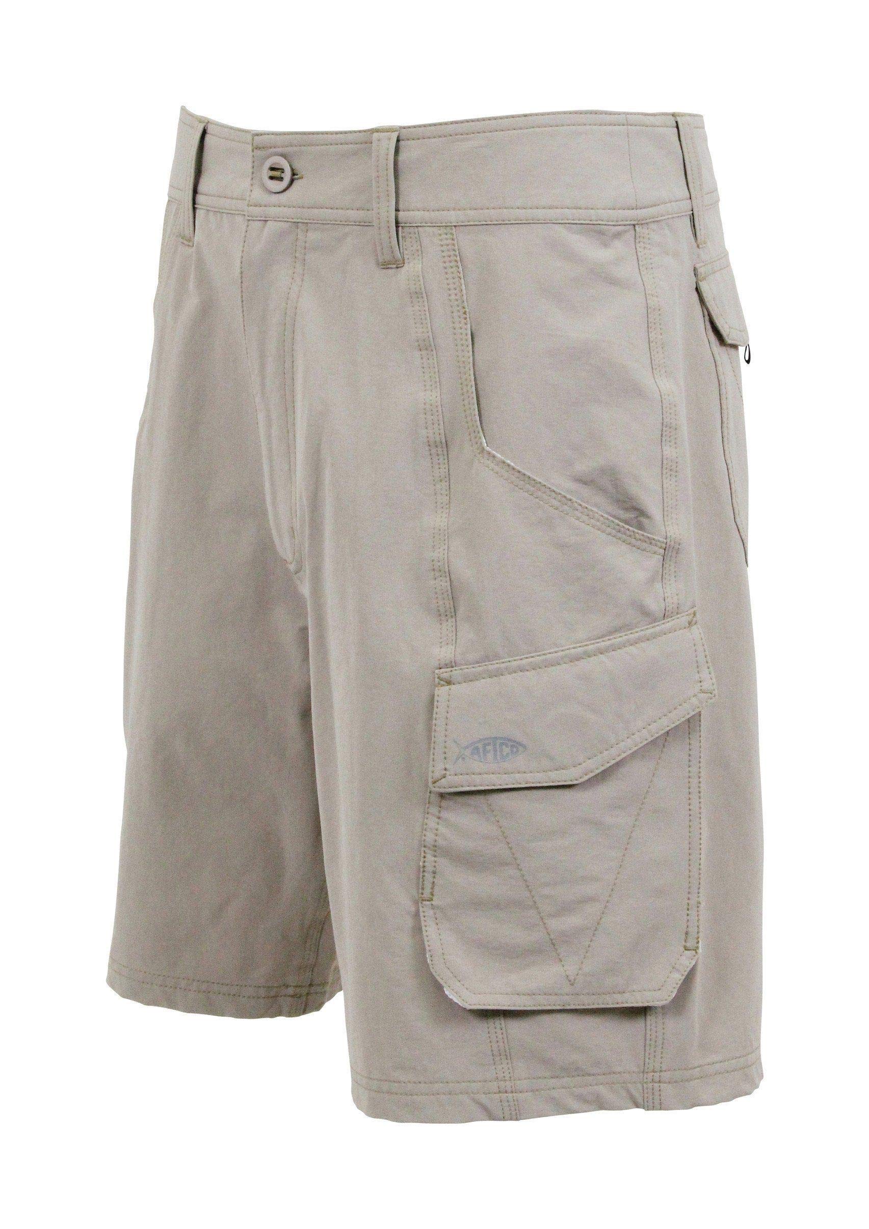 AFTCO Stealth Fishing Shorts for Men - Quick Dry, UPF 50+ Sun Protection, Lightweight & Comfortable - Perfect for Saltwater, Freshwater Fishing & Outdoor Activities