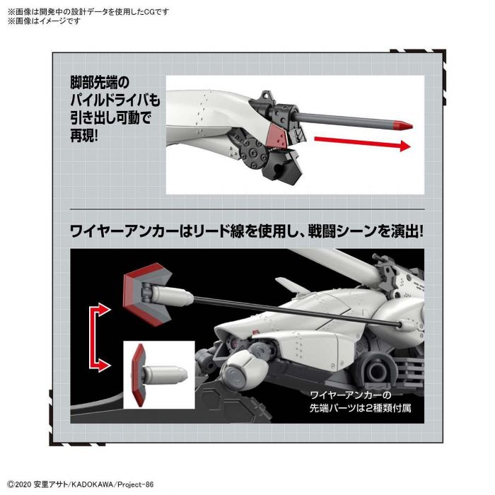 Bandai HG 1/48 Scale Eighty Six 86 Reginleif Shin Use Model Kit with Blade - Perfect for Anime Fans & Collectors - Build & Display Your Favorite Mecha from 86 Anime Series