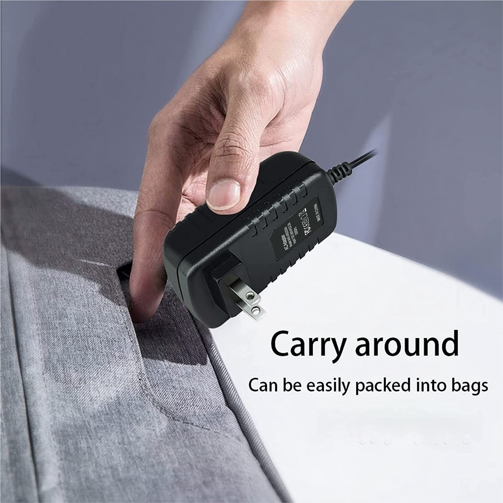AC/DC Power Adapter for Canary All-in-One Home Security Camera (Model CAN100US, CAN100USBK, CAN100USWT) - Replacement Charger for Indoor/Outdoor Use