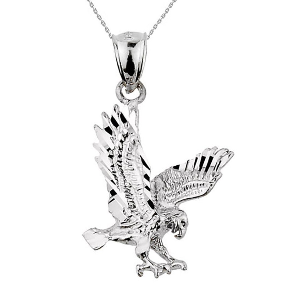 Sterling Silver Eagle Charm Necklace for Animal Lovers & Jewelry Collectors